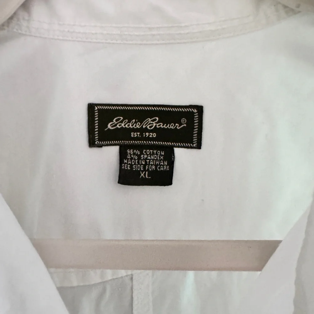 Eddie Bauer Classic White Shirt - Picture 2 of 3
